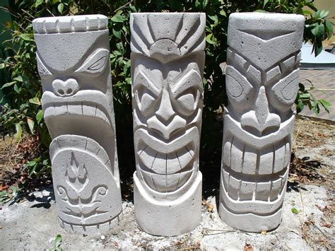 Wood Carving Art Stone Carving Tiki Maske Wood Sculpture Sculptures Deco Pirate Tiki Faces