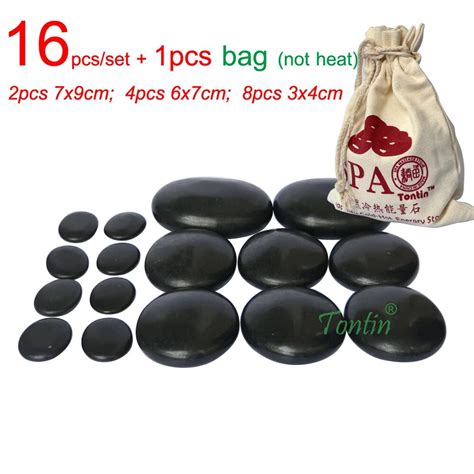 16pcsset New Type Basalt Stone Massager Body Massage Stone Set Salon Spa Ce And Rohsstone Tube