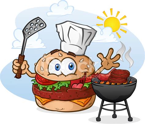 We assure you that she will get your projects noticed and expand your online presence. Cheeseburger Cartoon Chef Grilling Stock Vector ...