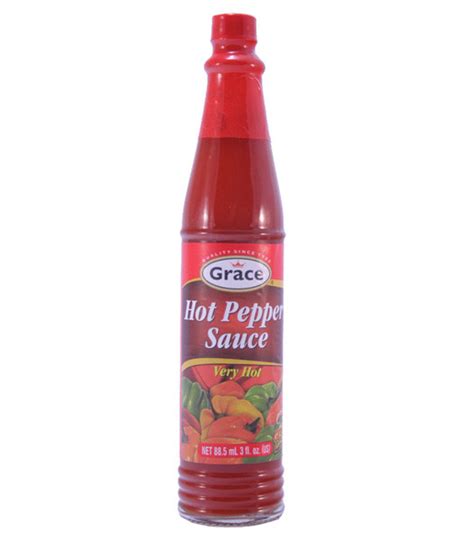 Grace Hot Pepper Sauce 12 Fl Oz Jnj Caribbean Foods