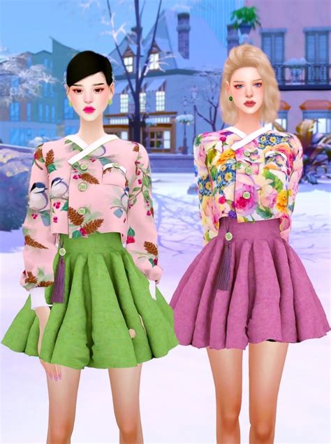 16 Luxury Sims 4 Cc Korean Hanbok Korean Fashion Vrogue