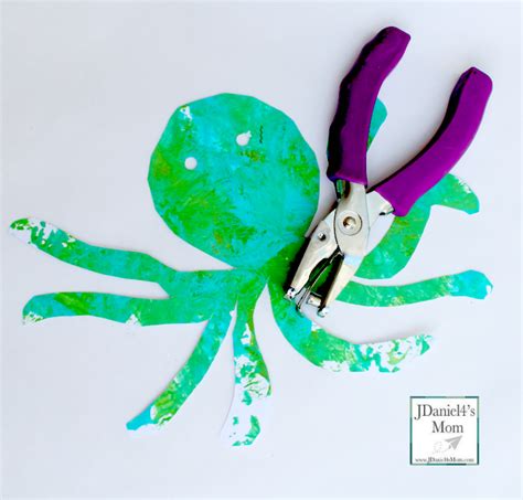 Arts And Crafts Fine Motor Paper Plate Octopus