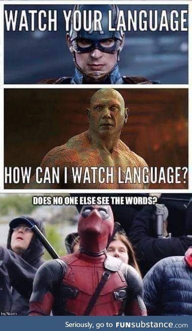 Watch Your Language Funsubstance Marvel Quotes Avengers Quotes