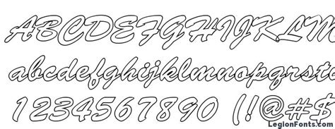 Brushstrokehollow Regular Font Download Free Legionfonts