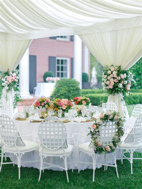 Canopies canopies are the ultimate in elegant decor. Vintage, Downton Abbey-Inspired Garden Tea Party Bridal ...
