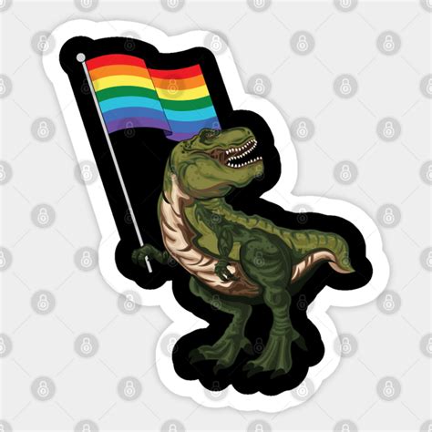 Dinosaur Pride Flag Lgbt T Rex Gay Lesbian Trans Trex Rainbow Lbgtq