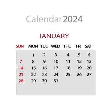 Calendar January Vector January Calendar January Png And