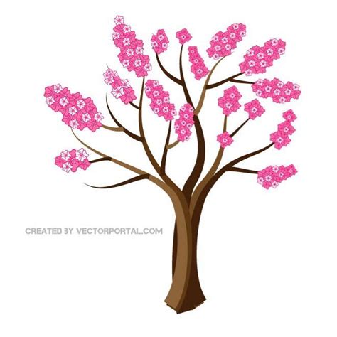 Cartoon Cherry Blossom Tree Clipart Free Download On Clipartmag