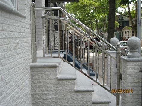 Stair railing staircases handrails for indoor outdoor banister steps adjustable stairs metal stainless steel exterior steps outside hand railings instantrail kit, 80 x 90 cm (silver) $119.00. Railings For Outdoor Stairs | Newsonair.org