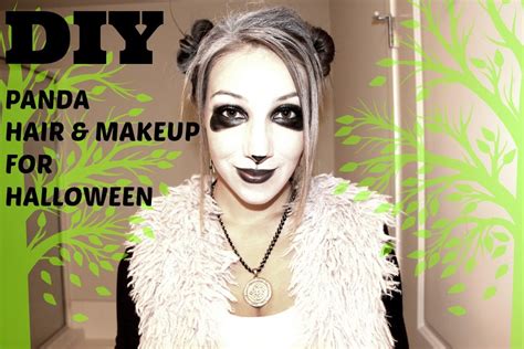 Halloween Makeup Tutorial Diy Panda Youtube