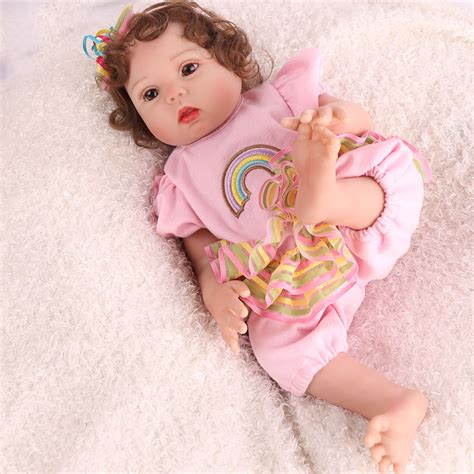 18 Reborn Baby Doll Full Body Silicone Anatomically Handmade Ts