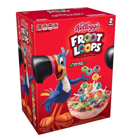 Kelloggs Fruit Loops Breakfast Cereal Froot Loops 436 Ounce Twin