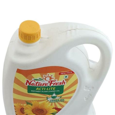 Nature Fresh Acti Lite Refined Sunflower Oil 5 L Jiomart