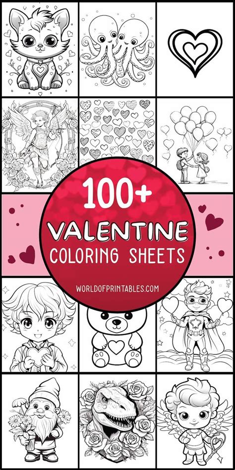 100 Valentines Day Coloring Sheets In 2024 Valentines Day Coloring