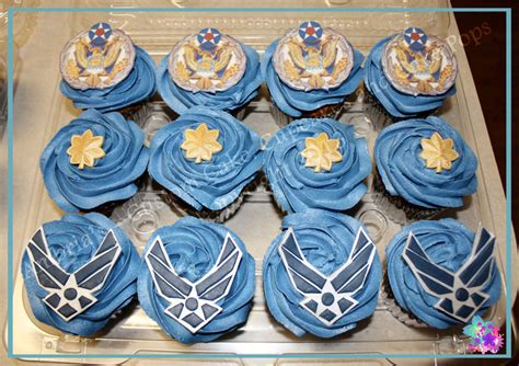 Air Force Promotion Cupcakes
