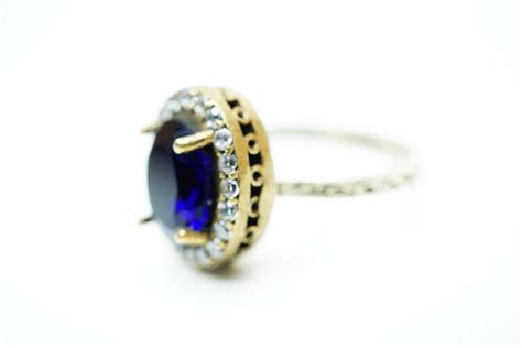 Hurrem Sultan Ottoman Stylish 925k Blue Sapphire Oval Ring Etsy