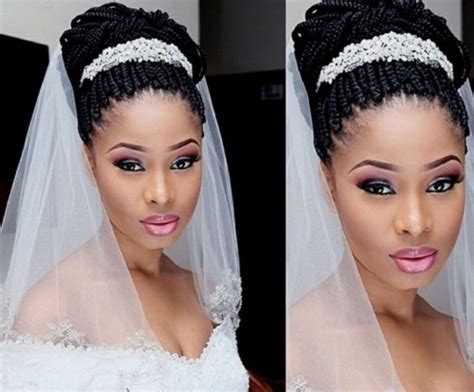 50 Superb Black Wedding Hairstyles In 2020 Black Wedding Hairstyles Box Braids Updo Braided