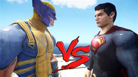 Wolverine Vs Superman Epic Battle Youtube