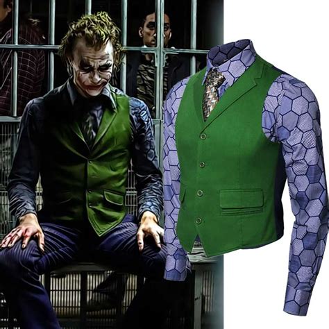 Takerlama Heath Ledger Batman Dark Knight Joker Costume Costume Arthur