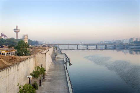 View of Sabarmati Riverfront in Ahmedabad Stock Photo - Image of