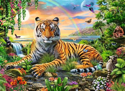 Jungle Tiger 300pc Jigsaw Puzzle By Ravensburger
