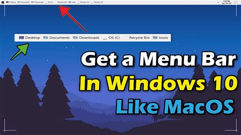 How To Get A Menubar In Windows 10 Just Like Macos 2020 Youtube