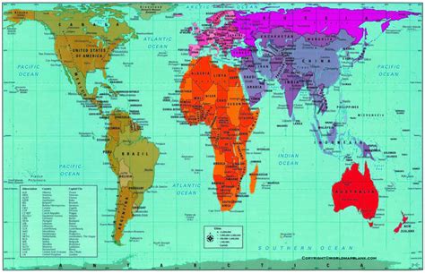 Accurate Map Of The World World Map Blank And Printable