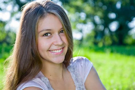 Smiling Girl Stock Image Image Of Head Expressing Happiness 25889067