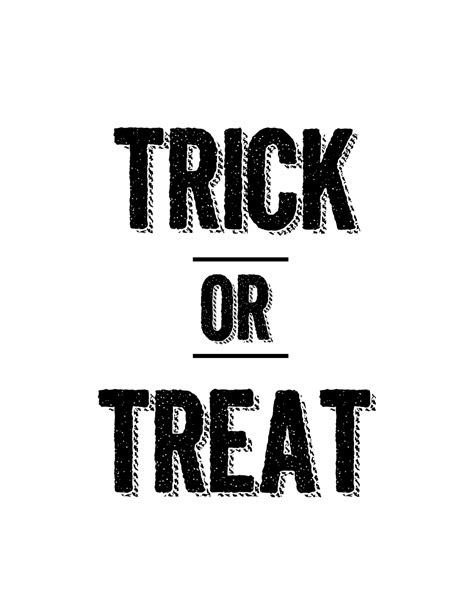 Halloween Trick Or Treat Free Printable Paper Trail Design