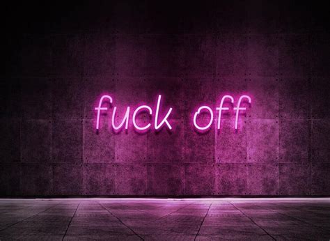 Fuck Off Led Neon Sign Etsy