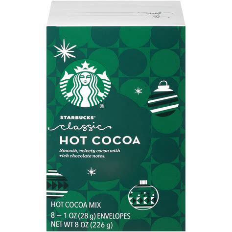 Starbucks Classic Hot Cocoa Mix 8 1 Oz Envelopes