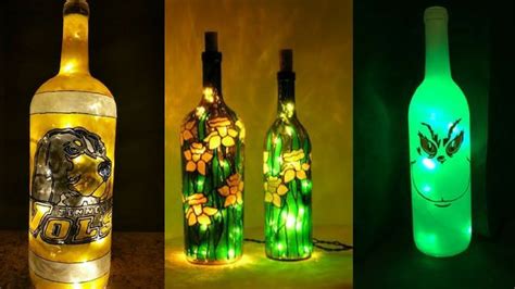 50 Led Christmas Lights Wine Bottles Ideas Youtube