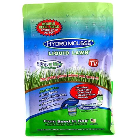 Hydro Mousse Liquid Lawn Fescue Blend Full Sun Grass Seed 1 Lb