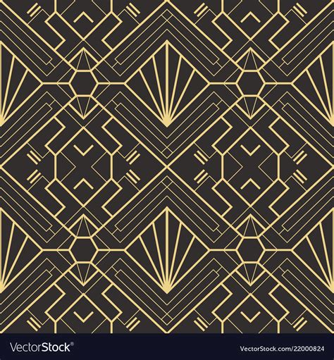 Abstract Art Deco Seamless Pattern 22 Royalty Free Vector
