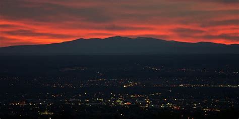 Albuquerque Sunset By Theblindhog Via Flickr Natural Landmarks