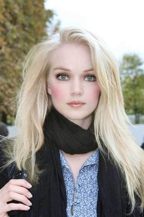 Natural black hair can be upped into a new level by adding coffee tones to your hairstyle, which will surely provide a beautiful clash against your gray eyes. 16 best Pale skin blonde hair images on Pinterest ...