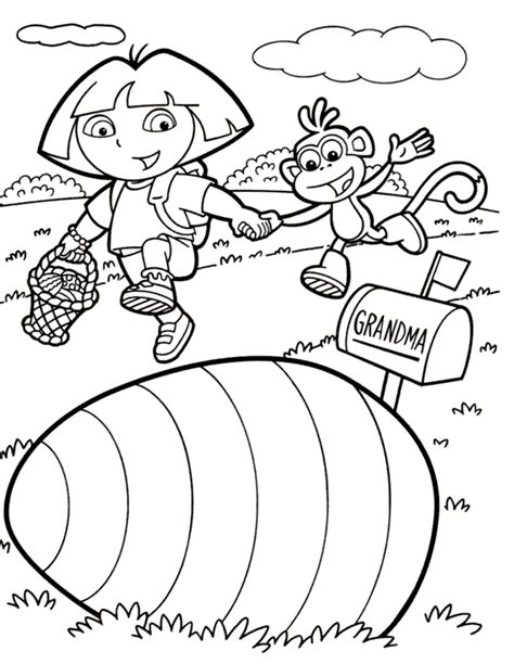 Dora The Explorer Coloring Pages Coloring Pages