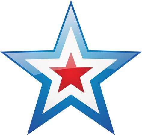 Collection Of Red White And Blue Star Png Pluspng