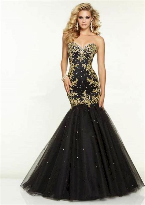 Black Gold Wedding Gown 7 Oosile