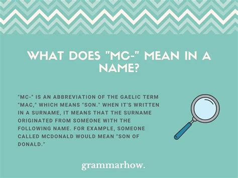 What Does Mc And O Mean In A Name Full Explanation