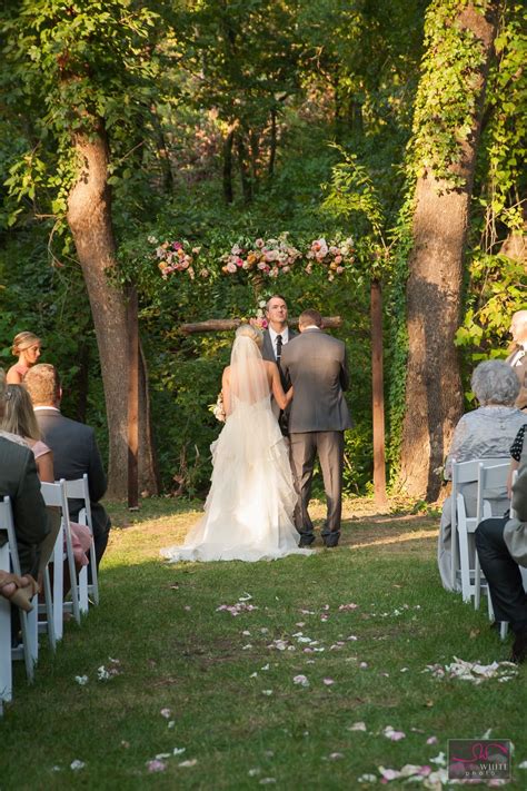 Lovely Outdoor Ceremony With Floral Wedding Arch At Spain Ranch In