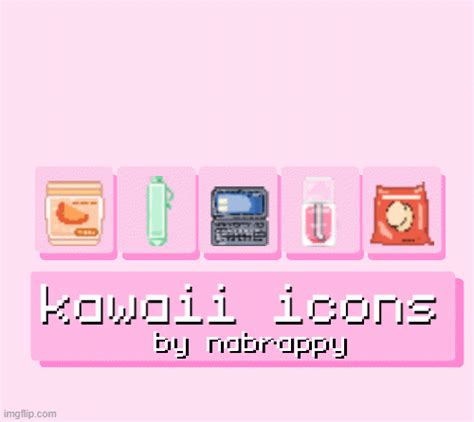 4th Update Kawaii Pixel Icons By Nabrappy