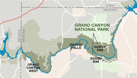 4 Sides Of The Grand Canyon North South West Plus Havasu Falls