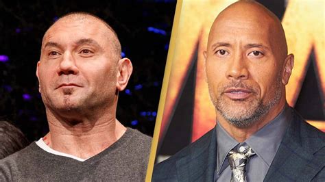 Dave Bautista Shades The Rock After Hes Asked If He Wants To Be Like Him