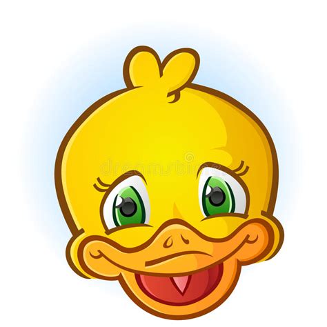 Yellow Rubber Duck Face Cartoon Stock Vector Image 67710779