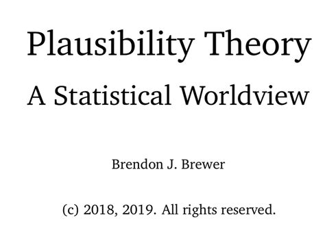 plausibility theory a statistical worldview book preview pdf