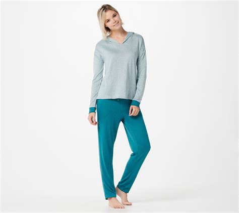 As Is Cuddl Duds So Cozy Marled Knit Regular Length Jogger Set