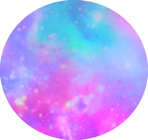 Circle Galaxy Space Cool Sticker By Aestheticgirl0
