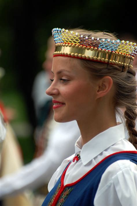 Latvian Folk Dancer Estonian Foreign Ministry Flickr