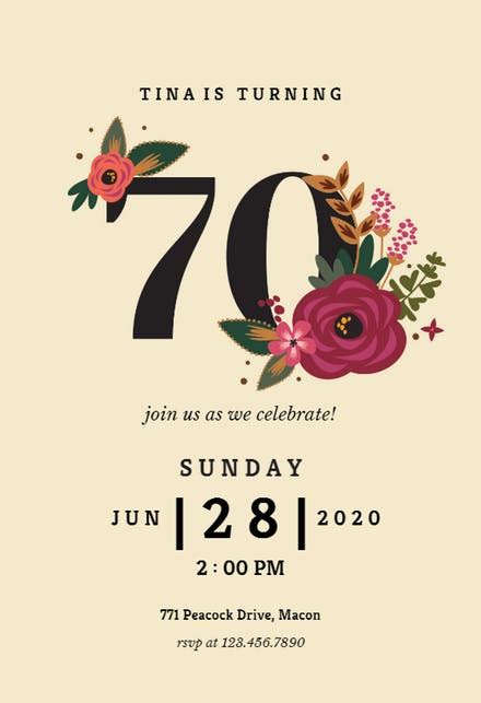 70th Birthday Invitation Clipart 10 Free Cliparts Download Images On